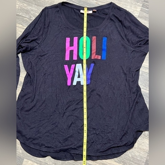 EVRI Holiyay Thin Long Sleeve Plus Women’s Size 1X - Picture 2 of 5